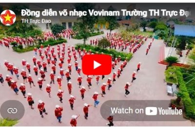 Đồng diễn võ nhạc Vovinam Trường TH Trực Đạo, xã Cát Thành, tỉnh Ninh Bình. Năm học 2025 – 2026.